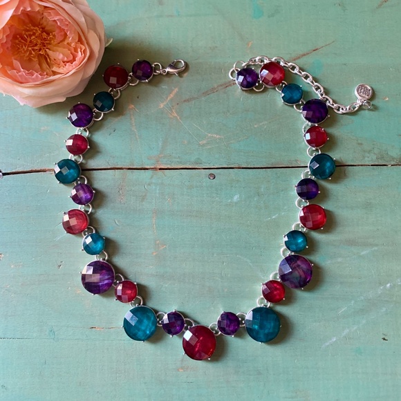 🔥Fabulous Dana BuchmanJewel Tone Necklace - American Designer Bill Blass NWOT - Picture 6 of 10